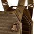 Close-up of the Condor Elite LCS Vanquish Plate Carrier by Condor, showing MOLLE webbing, quick-release buckle, and reinforced stitching in tan—engineered for military and law enforcement professionals.