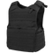 The Condor Enforcer Releasable Plate Carrier is a black tactical vest with adjustable shoulder straps and multiple MOLLE webbing rows, designed for military or first responder EDC needs.