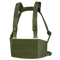The Condor LCS VAS Harness Kit in Olive Drab features adjustable shoulder and waist straps, front hook-and-loop panel, and MOLLE webbing for tactical customization.