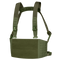 The Condor LCS VAS Harness Kit in Olive Drab features adjustable shoulder and waist straps, front hook-and-loop panel, and MOLLE webbing for tactical customization.