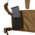 A close-up of the Condor LCS VAS Harness Kit in tan shows a black rifle magazine partially inserted into a Velcro-secured pocket, perfect for first responders or shooting range enthusiasts.