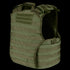 The Condor EXO Plate Carrier Gen II is an olive green tactical vest with adjustable shoulder straps, MOLLE webbing, a side opening, and Small Size marked in the bottom right corner.