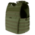The Condor EXO Plate Carrier Gen II in Olive Drab features MOLLE webbing, adjustable shoulder straps, side openings, and a breathable 3D mesh liner for comfort—ideal for carrying extra gear and providing torso protection.