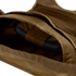 A close-up of the inside of the Condor EXO Plate Carrier Gen II reveals a black protective plate inserted into its pocket.