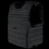 The Condor EXO Plate Carrier Gen II in black features MOLLE webbing, multiple attachment points, adjustable shoulder and side straps for a secure fit, and a 3D mesh liner for comfort—ideal for protective use.