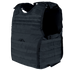 The Condor EXO Plate Carrier Gen II in navy features adjustable shoulder straps, a 3D mesh liner for comfort, and multiple MOLLE webbing points for personal protection and gear carrying.