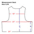 Line drawing of the Condor EXO Plate Carrier Gen II back showing measurements: 12” across shoulders, 21” across chest and bottom, 17” vertical length, and 8” side length. Size S/M.