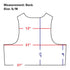 Line drawing of the Condor EXO Plate Carrier Gen II back showing measurements: 12” across shoulders, 21” across chest and bottom, 17” vertical length, and 8” side length. Size S/M.