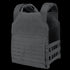 The Condor Phalanx Plate Carrier | SALE is a black tactical vest with adjustable shoulder straps and laser-cut MOLLE webbing on the front and sides, ideal for law enforcement and first responders.
