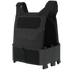 The Condor Specter Plate Carrier is a black tactical vest with adjustable straps and Velcro panels on the front and waist, designed for military or law enforcement use.