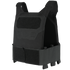 The Condor Specter Plate Carrier is a black tactical vest with adjustable straps and Velcro panels on the front and waist, designed for military or law enforcement use.