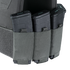 Three rifle magazines are stored in gray fabric pouches attached to the Condor Specter Plate Carrier, providing quick access for law enforcement officers or any tactical first responder.