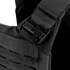 Close-up of a black strap and buckle attachment on the Condor Vanquish RS Plate Carrier, highlighting detailed stitching and fabric texture.
