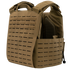 The Condor Vanquish RS Plate Carrier features a tan design with laser-cut MOLLE slots, adjustable shoulder straps, and padded mesh lining for comfort.