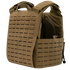 The Condor Vanquish RS Plate Carrier features a tan design with laser-cut MOLLE slots, adjustable shoulder straps, and padded mesh lining for comfort.