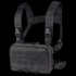 The Condor Stowaway Chest Rig features adjustable shoulder and waist straps, a zippered pouch, and a laser-cut MOLLE front panel—perfect for military or law enforcement use.