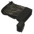 Condor M4/M16 Brass Catcher—black mesh and fabric cup holder with strap, designed to attach to objects or surfaces, shown on a plain background.