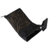 The Condor M4/M16 Brass Catcher is a black mesh bag with a Velcro flap, designed to collect loose brass-colored ammunition during use.