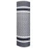 The Condor Multi Wrap in Shemagh Black features geometric black and white patterns with two stripes near the ends, perfect for versatile headwear, displayed against a white background.