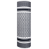 The Condor Multi Wrap in Shemagh Black features geometric black and white patterns with two stripes near the ends, perfect for versatile headwear, displayed against a white background.