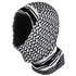 The Condor Multi Wrap is a black and white geometric patterned balaclava with a visible Condor logo on the neck. This versatile headwear offers moisture-wicking properties for all-day comfort.