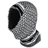 The Condor Multi Wrap is a black and white geometric patterned balaclava with a visible Condor logo on the neck. This versatile headwear offers moisture-wicking properties for all-day comfort.