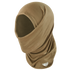 The Condor Multi Wrap in Coyote Brown is a moisture-wicking neck gaiter worn as a balaclava, covering the head, neck, and lower face. Featuring the Condor logo at the base, it offers versatile headwear for any mission.