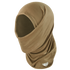 The Condor Multi Wrap in Coyote Brown is a moisture-wicking neck gaiter worn as a balaclava, covering the head, neck, and lower face. Featuring the Condor logo at the base, it offers versatile headwear for any mission.