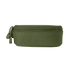 Condor Sunglasses Case in olive green features a fabric loop and two zipper pulls, shown against a plain white background.