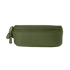 Condor Sunglasses Case in olive green features a fabric loop and two zipper pulls, shown against a plain white background.