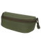 The Condor Sunglasses Case is a closed, rectangular green fabric pouch with a rounded top and a visible zipper pull.