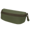 The Condor Sunglasses Case is a closed, rectangular green fabric pouch with a rounded top and a visible zipper pull.