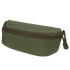 The Condor Sunglasses Case is a closed, rectangular green fabric pouch with a rounded top and a visible zipper pull.