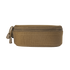 The Condor Sunglasses Case is a small, rectangular, khaki zippered pouch with dual zipper pulls and a fabric handle on one side, displayed against a white background.