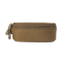 The Condor Sunglasses Case is a small, rectangular, khaki zippered pouch with dual zipper pulls and a fabric handle on one side, displayed against a white background.