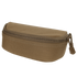 The Condor Sunglasses Case is a small, brown, zippered fabric pouch with a rectangular shape and rounded edges, shown on a white background.