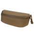 The Condor Sunglasses Case is a small, brown, zippered fabric pouch with a rectangular shape and rounded edges, shown on a white background.
