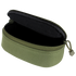 The Condor Sunglasses Case - Scorpion OCP is an open olive green zippered pouch with a black interior and fabric pull tab—ideal for EDC or bushcraft essentials.