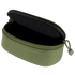 The Condor Sunglasses Case - Scorpion OCP is an open olive green zippered pouch with a black interior and fabric pull tab—ideal for EDC or bushcraft essentials.