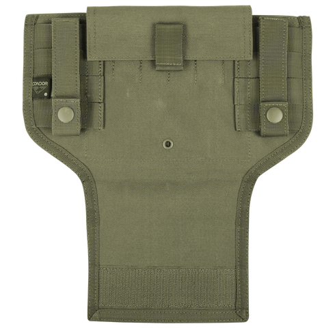 Condor MCR Bib Integration Kit in Scorpion OCP features a flap cover with snap buttons and Velcro closure, designed for secure attachment to tactical gear or belts—ideal for military and law enforcement applications.