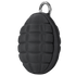 The Condor Grenade Key Chain Pouch in black features a tactical, compression-molded design with a metal loop and zippered closure, photographed against a plain background.