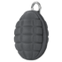 The Condor Grenade Key Chain Pouch is a small, oval black zippered case with a textured grid surface and a metal carabiner—ideal for EDC or bushcraft essentials.