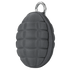 The Condor Grenade Key Chain Pouch is a small, oval black zippered case with a textured grid surface and a metal carabiner—ideal for EDC or bushcraft essentials.