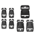 The Condor Buckle Repair Kit includes seven black plastic side-release buckles of assorted sizes displayed on a white background.