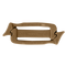 The UTX Siamese Slik Clip (10 Pack) features tan plastic clips with a rectangular center and hook-shaped ends—perfect for tactical gear or military use.