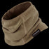 A tan Thermo Neck Gaiter by Condor features visible stitching and a black tag with the brand name on the side.