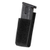 The Condor QD Pistol Mag Pouch (2 Pack) is a black fabric pouch with a front Velcro closure, designed to securely hold pistol magazines.