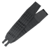 The Condor LCS VAS Slim Cummerbund in black, featuring adjustable hook-and-loop fasteners and perforations, is ideal for EDC or organizing gear—shown laid flat on a white background.