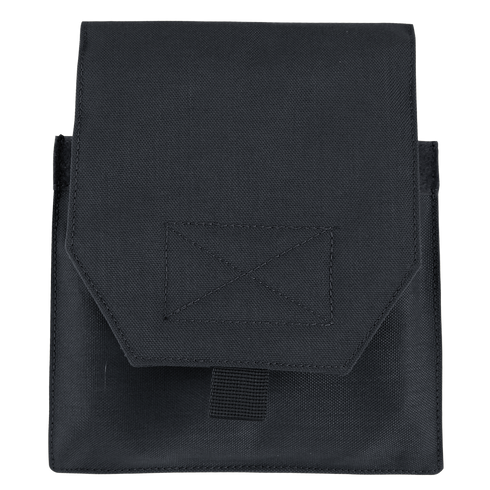 The Condor VAS Side Plate Insert (Pair) is a black rectangular fabric pouch with a flap closure and stitched square/X pattern—ideal for EDC or organizing your shooting range gear.