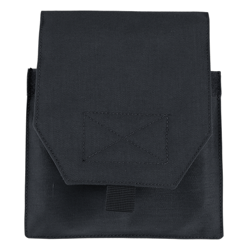 The Condor VAS Side Plate Insert (Pair) is a black rectangular fabric pouch with a flap closure and stitched square/X pattern—ideal for EDC or organizing your shooting range gear.